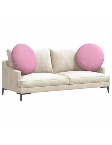 Cuscini per Seduta 2 pcs Rosa Ø80 x 29 cm Tessuto