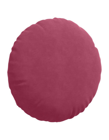 Cuscini per Seduta 2 pcs Rosso Vino Ø 80 x 29 cm Velluto