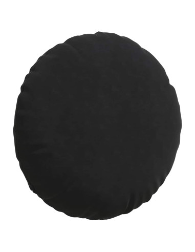 Cuscini per Seduta 2 pcs Nero Ø 80 x 29 cm Velluto