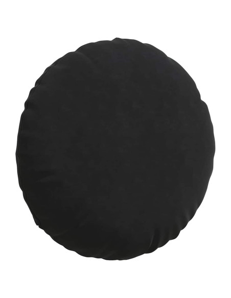 Cuscini per Seduta 2 pcs Nero Ø 80 x 29 cm Velluto