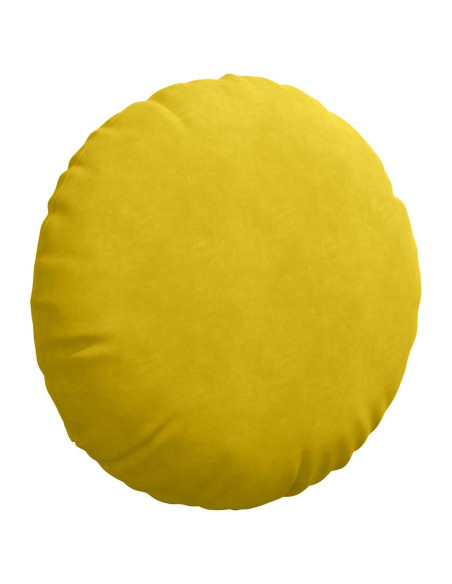 Cuscini per Seduta 2 pcs Giallo Ø 80 x 29 cm Velluto