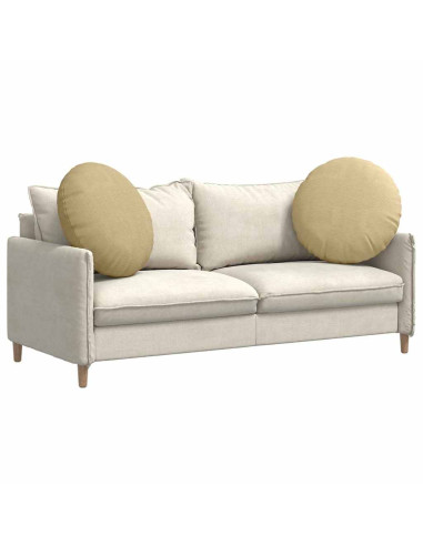 Cuscini per Seduta 2 pcs Grigio Verde Ø 80 cm Tessuto in Cords