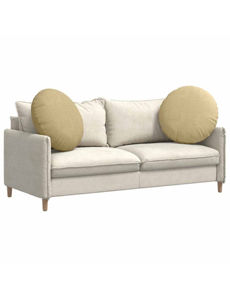 Cuscini per Seduta 2 pcs Grigio Verde Ø 80 cm Tessuto in Cords