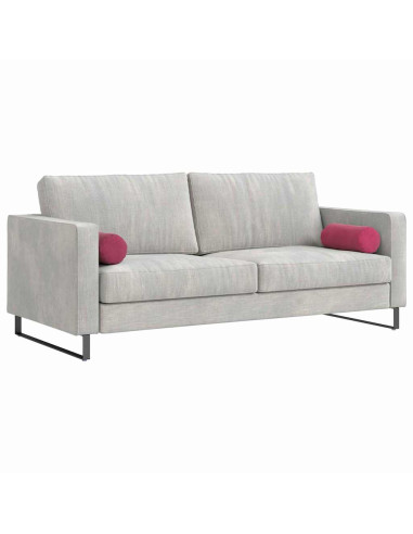 Cuscini a rullo 2 pcs Rosso Vino Ø 15 x 40 cm Tessuto in Cords