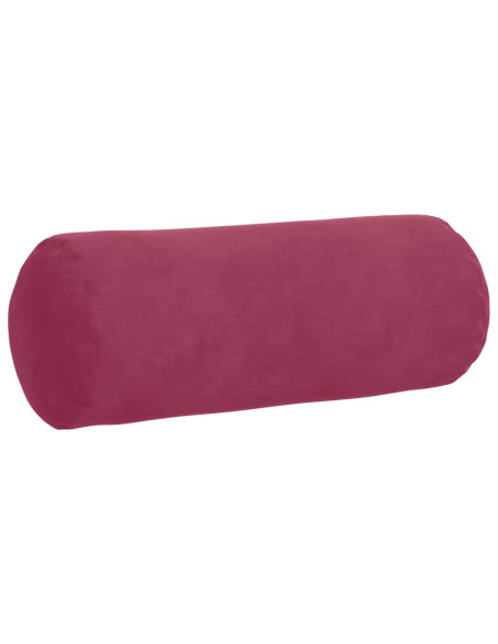 Cuscini a rullo 2 pcs Rosso Vino Ø 15 x 40 cm Tessuto in Cords