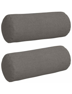 Cuscini a rullo 2 pcs Grigio chiaro Ø 15 x 40 cm 2