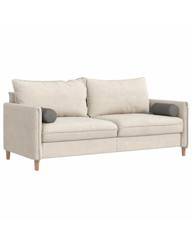 Cuscini a rullo 2 pcs Grigio chiaro Ø 15 x 40 cm