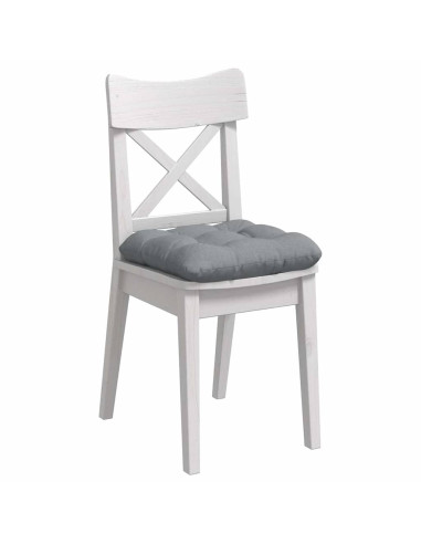 Cuscini per Seduta 4 pcs Grigio chiaro 40 x 40 x 12 cm Tessuto