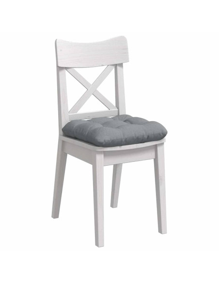 Cuscini per Seduta 4 pcs Grigio chiaro 40 x 40 x 12 cm Tessuto