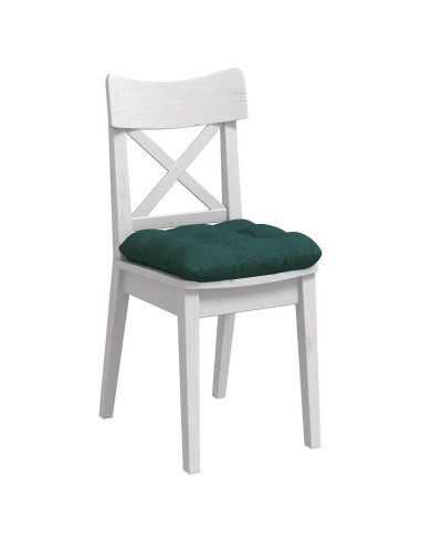 Cuscini per Seduta 4 pcs Verde Scuro 40 x 40 x 12 cm Tessuto