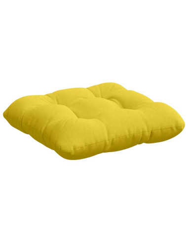 Cuscini per Seduta 4 pcs Giallo Chiaro 40 x 40 x 12 cm Tessuto