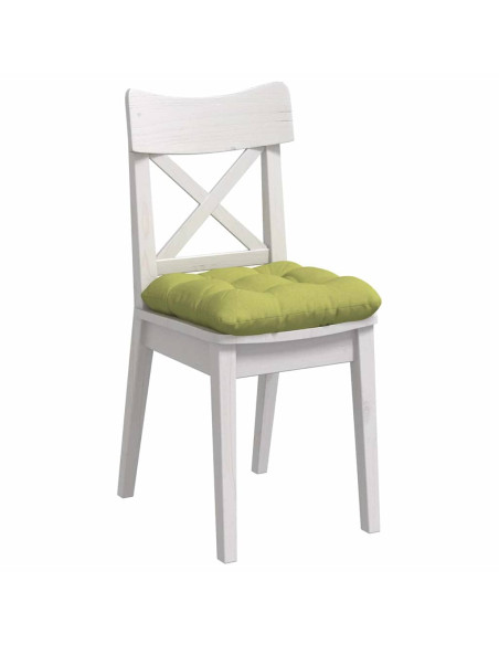 Cuscini per Seduta 4 pcs Verde chiaro 40 x 40 x 12 cm Tessuto