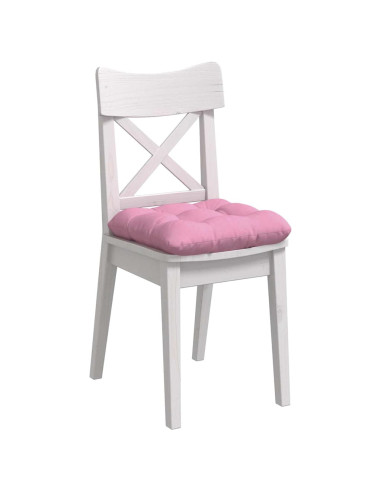 Cuscini per Seduta 4 pcs Rosa 40 x 40 x 12 cm Tessuto