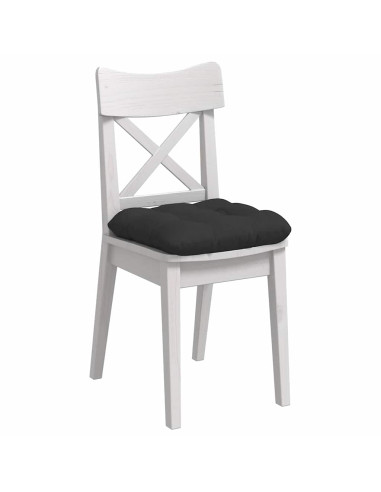 Cuscini per Seduta 4 pcs Nero 40 x 40 cm Tessuto in Microfibra