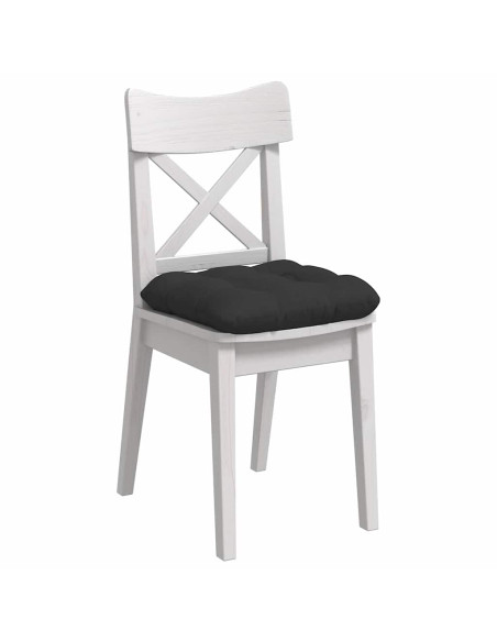 Cuscini per Seduta 4 pcs Nero 40 x 40 cm Tessuto in Microfibra