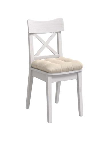 Cuscini per Seduta 4 pcs Beige 40 x 40 cm Tessuto in Microfibra