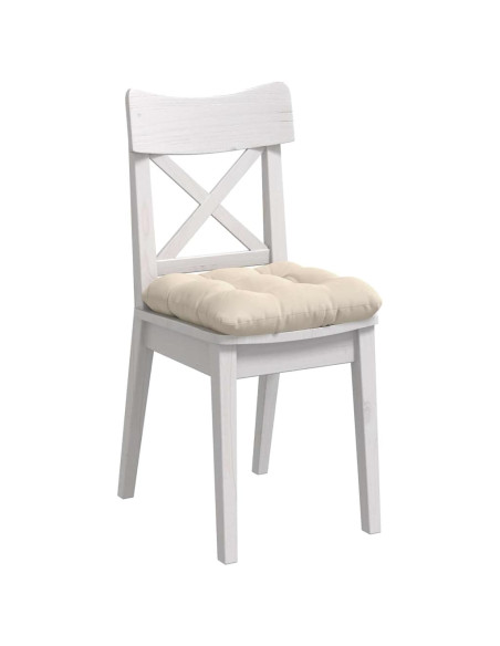 Cuscini per Seduta 4 pcs Beige 40 x 40 cm Tessuto in Microfibra