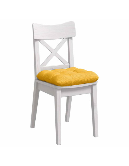 Cuscini per Seduta 4 pcs Giallo Chiaro 40 x 40 cm