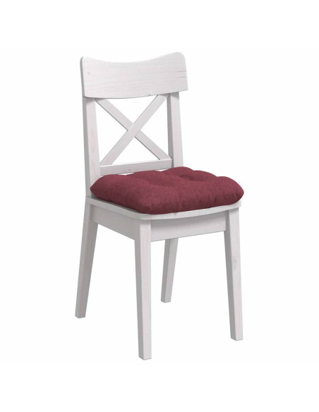 Cuscini per Seduta 4 pcs Rosso Vino 45 x 45 x 12 cm Tessuto