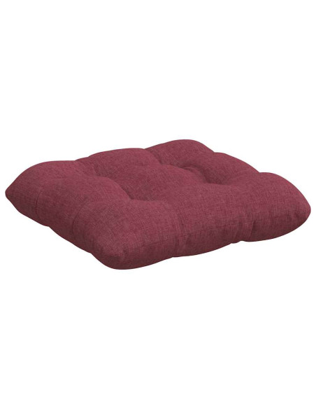 Cuscini per Seduta 4 pcs Rosso Vino 45 x 45 x 12 cm Tessuto