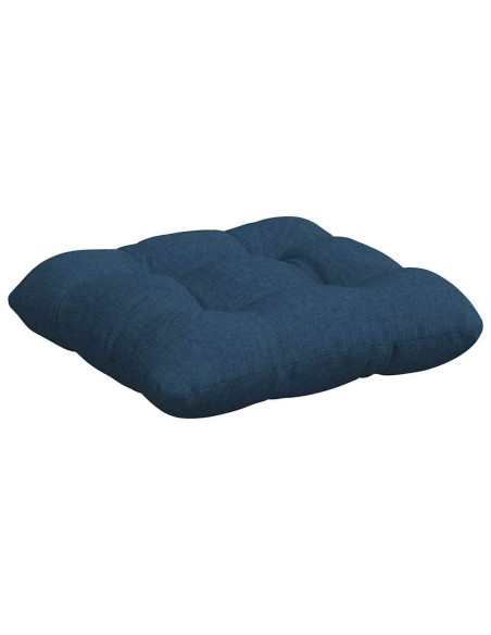 Cuscini per Seduta 4 pcs Blu 45 x 45 x 12 cm Tessuto