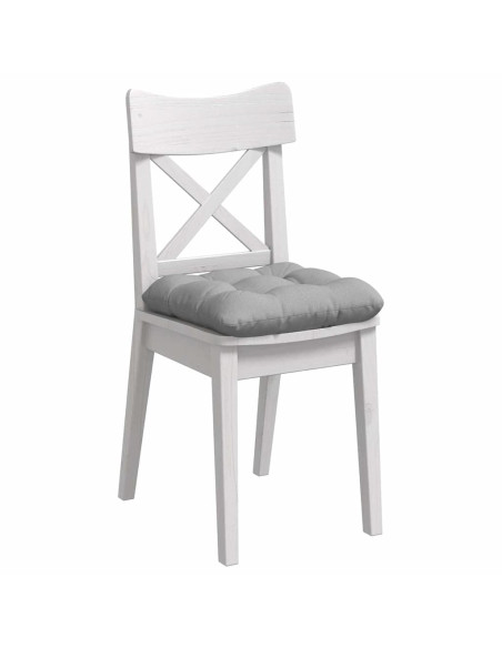 Cuscini per Seduta 4 pcs Grigio Nuvola 45 x 45 x 12 cm Tessuto