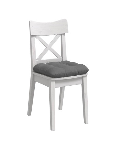 Cuscini per Seduta 4 pcs Grigio scuro 45 x 45 cm