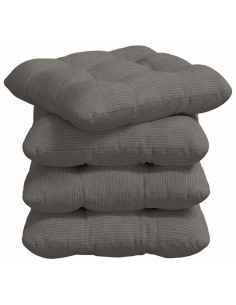 Cuscini per Seduta 4 pcs Grigio chiaro 45 x 45 cm 2