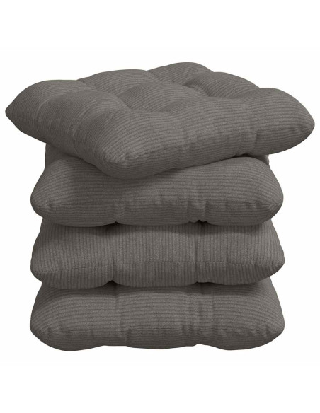Cuscini per Seduta 4 pcs Grigio chiaro 45 x 45 cm