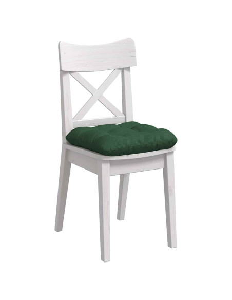 Cuscini per Seduta 4 pcs Verde Scuro 45 x 45 cm