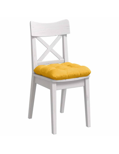 Cuscini per Seduta 4 pcs Giallo Chiaro 45 x 45 cm