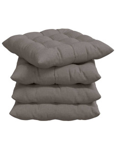 Cuscini per Seduta 4 pcs Talpa 40 x 40 x 6 cm Tessuto 2