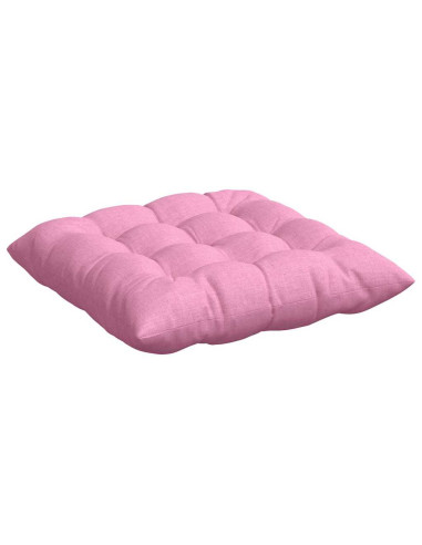 Cuscini per Seduta 4 pcs Rosa 40 x 40 x 6 cm Tessuto