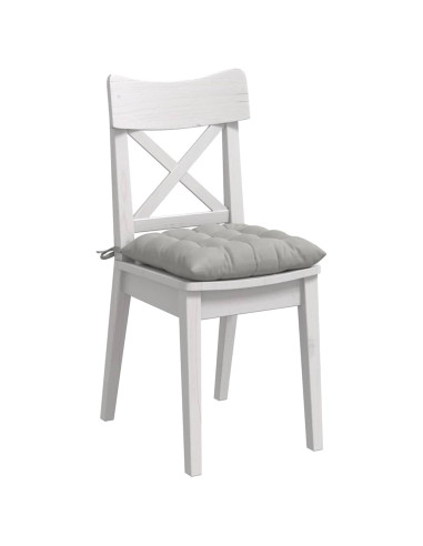 Cuscini per Seduta 4 pcs Grigio chiaro 40 x 40 x 6 cm