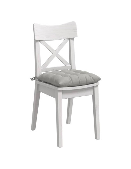 Cuscini per Seduta 4 pcs Grigio chiaro 40 x 40 x 6 cm