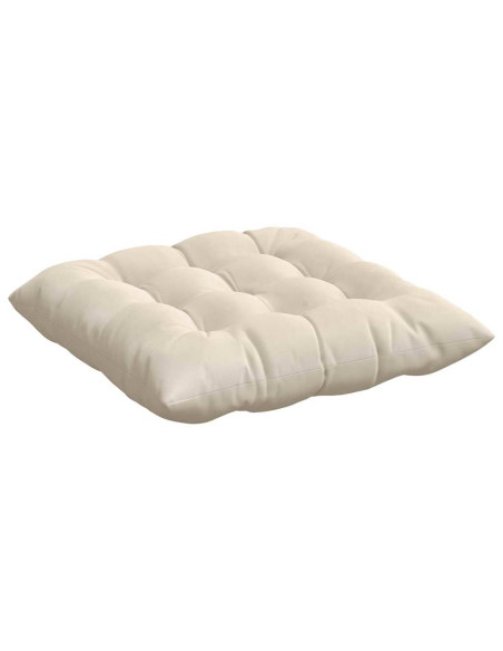 Cuscini per Seduta 4 pcs Beige 40 x 40 x 6 cm Microfibra