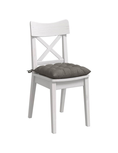 Cuscini per Seduta 4 pcs Grigio chiaro 40 x 40 x 6 cm