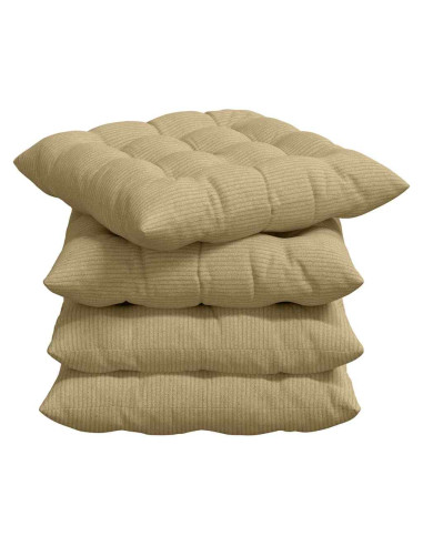 Cuscini per Seduta 4 pcs Grigio Verde 40 x 40 x 6 cm