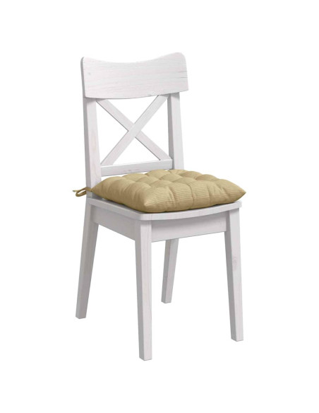 Cuscini per Seduta 4 pcs Grigio Verde 40 x 40 x 6 cm