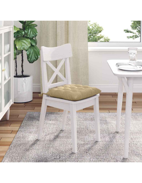 Cuscini per Seduta 4 pcs Grigio Verde 40 x 40 x 6 cm