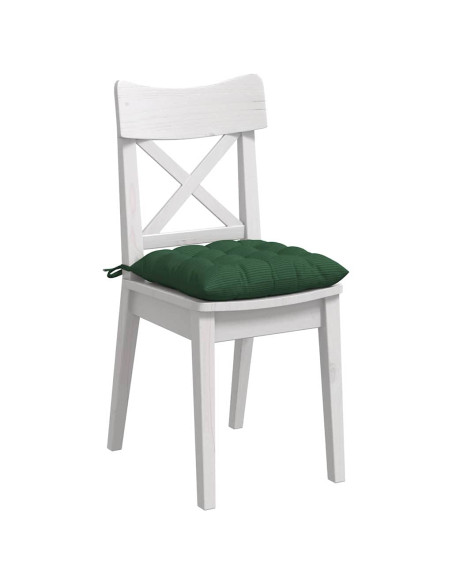 Cuscini per Seduta 4 pcs Verde Scuro 40 x 40 x 6 cm