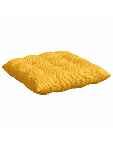 Cuscini per Seduta 4 pcs Giallo Chiaro 40 x 40 x 6 cm
