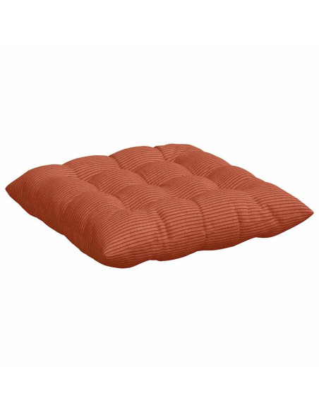 Cuscini per Seduta 4 pcs Rosso Arancio 40 x 40 x 6 cm