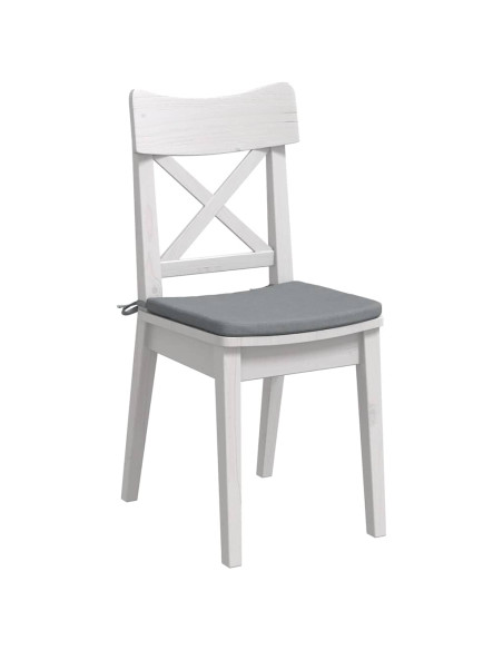 Cuscini per Seduta 4 pcs Grigio chiaro 40 x 40 x 3 cm Tessuto