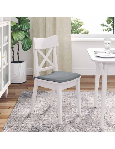 Cuscini per Seduta 4 pcs Grigio chiaro 40 x 40 x 3 cm Tessuto