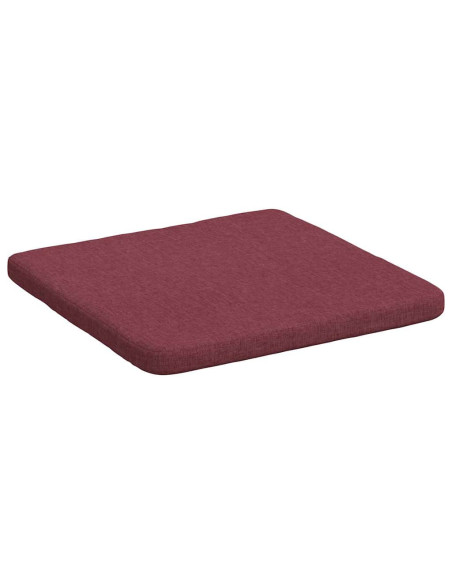 Cuscini per Seduta 4 pcs Rosso Vino 40 x 40 x 3 cm Tessuto