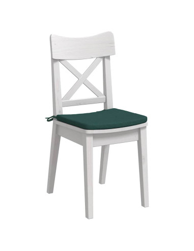 Cuscini per Seduta 4 pcs Verde Scuro 40 x 40 x 3 cm Tessuto