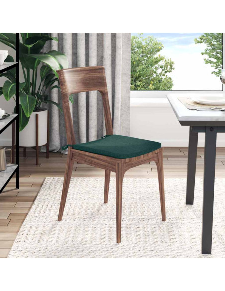 Cuscini per Seduta 4 pcs Verde Scuro 40 x 40 x 3 cm Tessuto