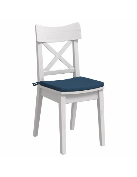 Cuscini per Seduta 4 pcs Blu 40 x 40 x 3 cm Tessuto