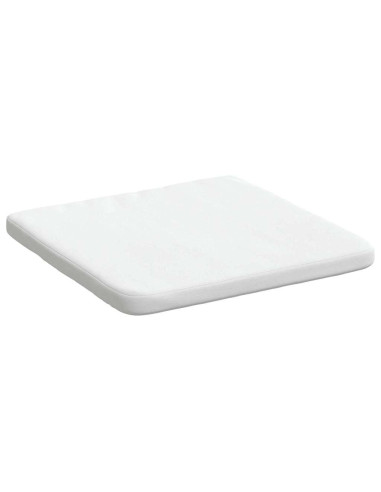 Cuscini per Seduta 4 pcs Bianco 40 x 40 x 3 cm Tessuto